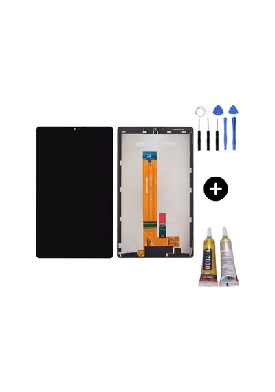 Samsung Galaxy Tab A7 Sm-t227 Uyumlu Dokunmatik Set Siyah + Montaj Seti