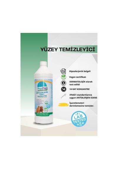 Vaveni Pısy & Pısy Antialerjen Aloe Vera Esanslı Konsantre Hipoalerjenik Yüzey Temizleyici 1 L Arz Tekli