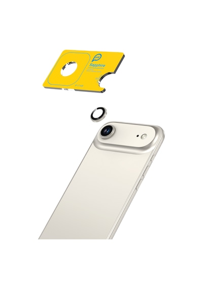 Piili Apple iPhone Uyumlu 17 Air Altın Safir Lens Koruyucu