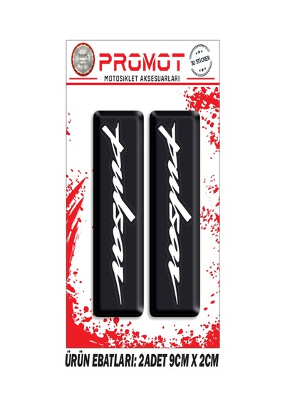 Damla Logo Pulsar Ön Maşa Kabartmalı 2'li Sticker 6 Nötr