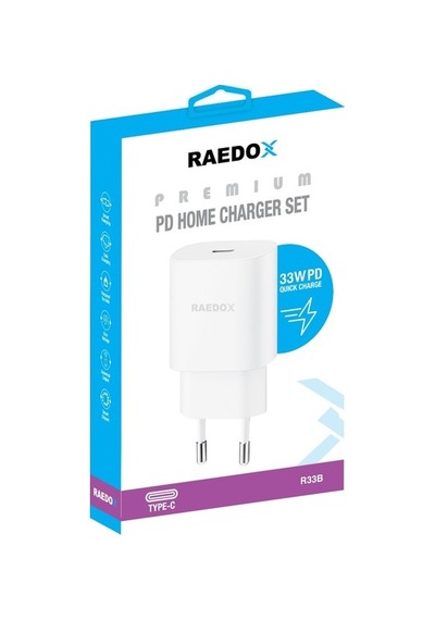 Raedox 33w Hızlı Şarj Adaptörü Type-c Çıkışlı