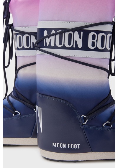 Moon Boot Kadın Kar Botu 80d1402920 F003 Mavi-Siyah Mavi - Siyah