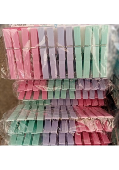 Plastik Mandal & Sağlam Mandal & 24 Adet Mandal Çamaşır Mandalı HV