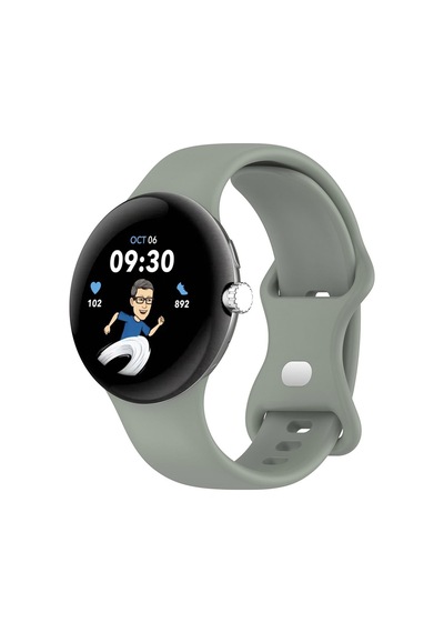 Microsonic Google Pixel Watch Kordon, Silicone Sport Band
