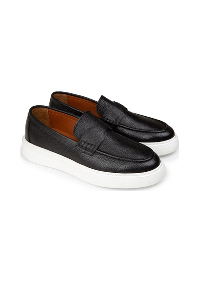 Deery Erkek Hakiki Deri Siyah Loafer Ayakkabı - 02043msyhp01 Siyah