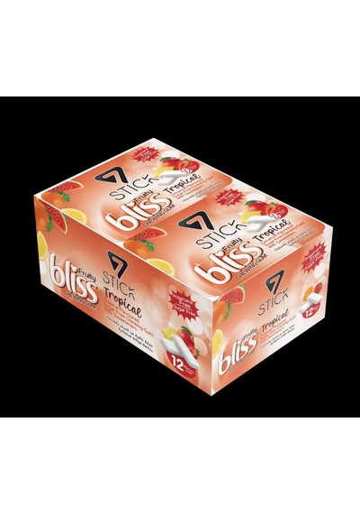 7stıck Sekersız Tropıcal Aromalı Blıster Sakız 9 Pcs 12adet 05811521