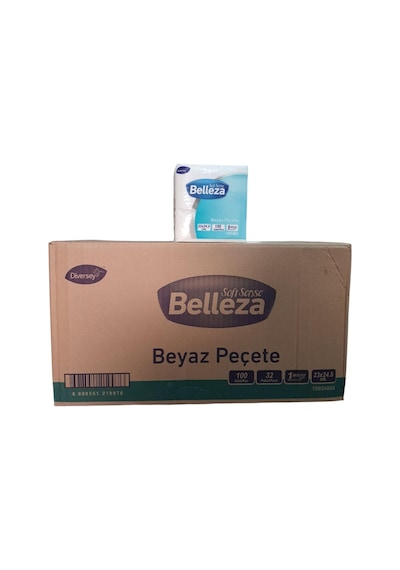 Belleza Kare Peçete 100'lü 32'li Koli 23 x 24.5 CM