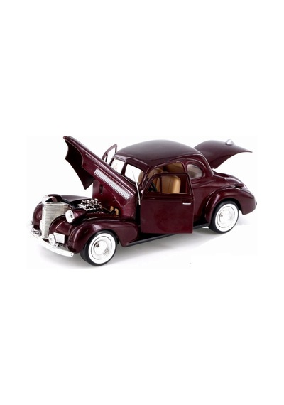 Motormax 1939 Chevrolet Coupe Bordo 1:24 Model Araba Bordo
