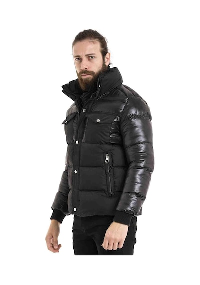 Cipo & Baxx Cm208 Şişme Siyah Erkek Mont Siyah