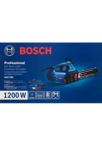 Gac 250 Gazbeton Kesme Makinesi 1.200 W, Pala Uzunluğu: 250 Mm, 5.000 Strok/dak