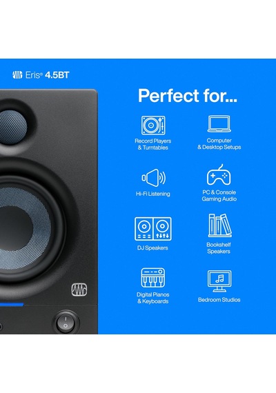 Eris 4.5bt 2. Nesil 4.5 Bluetooth Kablosuz Teknolojili Medya Referans Monitör, 50 Watt