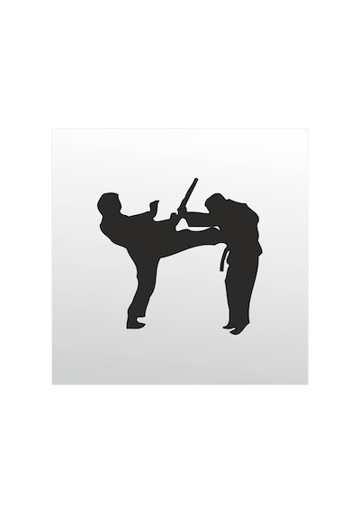 Folyo Sticker Taekwondo 90 Cm Uzunluk Siyah