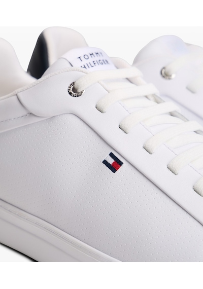 Tommy Hilfiger Icon Court Lıght Leather Erkek Beyaz Sneakers - Fm0fm05946