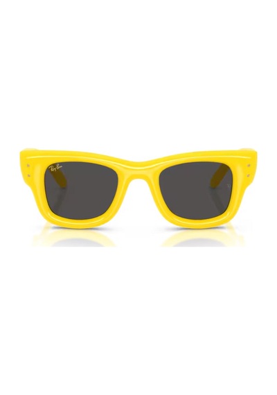 Ray-ban Rb 4940 683087 50 Wayfarer Puffer Unisex Kare Sarı Kemik Güneş Gözlüğü Sarı