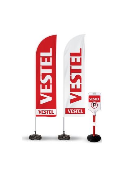 vestel Reklam Yönlendirme Tanıtım Yelken Bayragı ve Bariyer Duba
