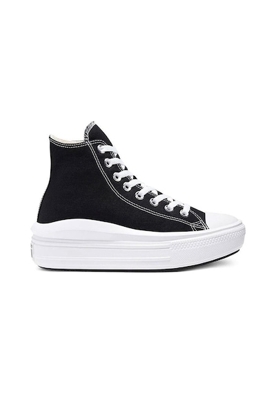 Converse Ctas Move Hi Kadın Günlük Ayakkabı 568497C Siyah-Siyah-36