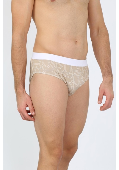 İbrahim Burak Etiler Collection Moda Çizgi Erkek Pamuk 3lü Desenli Likralı Slip 40121 Çok Renkli