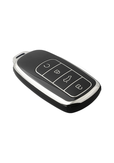 Autohan Keys Chery Tiggo 8 Pro, Omoda 5, Tiggo 7 Avantgarde Araç Anahtarı Koruma Kılıfı, Siyah-