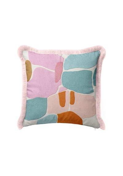 Soyut Pastel Sanatsal Saçaklı Yastık Kılıfı - Organik Bohem Mint Pembe Püsküllü Kırlent Kılıfı Puslu Sahil Halo Soyut Pastel Sanatsal Saçaklı Yastık Kılıfı - Organik Bohem Mint Pembe Püsküllü Kırlent Kılıfı Puslu Sahil Halo