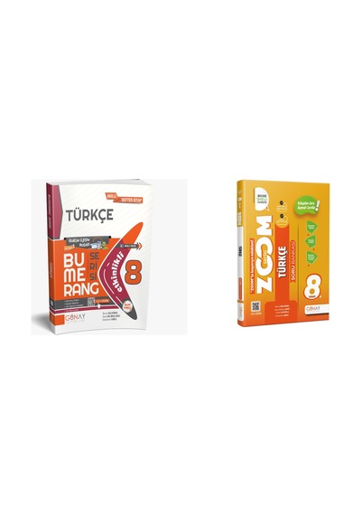 Günay 8. Sınıf Türkçe Bumerang Etkinlikli Kitap Konu Anlatımlı
