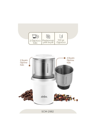 Sinbo SCM-2982 Kahve & Baharat Öğütücü