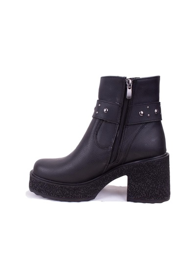 Dagoster Dza07-8962278 Siyah Günlük Platform Topuklu Kadın Bot 001