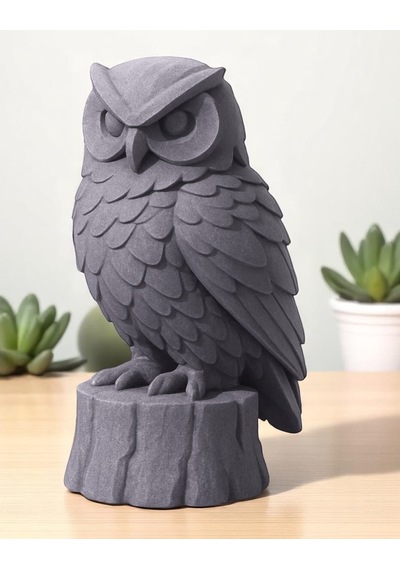 14cm Baykuş Silüet Biblo Trend Ev Dekorasyon Ürünü Pla Dayanıklı Heykel