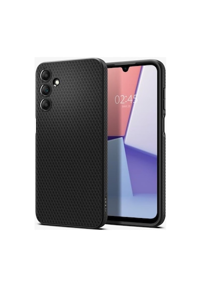 Spigen Galaxy A15 İle Uyumlu Kılıf Liquid Air Matte Black Siyah