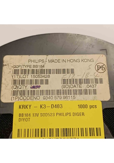 Bb184 13v Sod523 Phılıps Diyot 250 Adet
