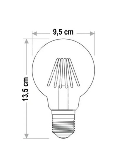 Cata Ct-4286 6w E27 Amber Rustik Led Ampul