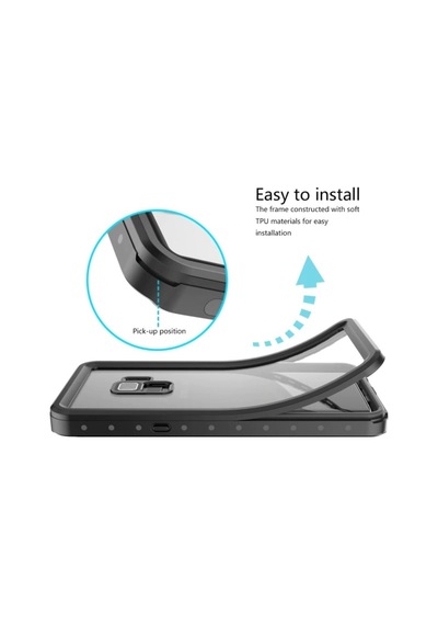 Samsung Uyumlu Galaxy S9 Plus Kilif 360 Su Geçirmez 1-1 Silikon Kapak 392992907