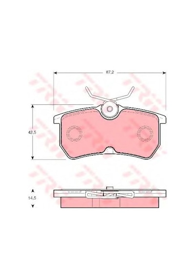 Trw Arka Fren Disk Balata Ford Focus 98- MR00-TRW-GDB1354