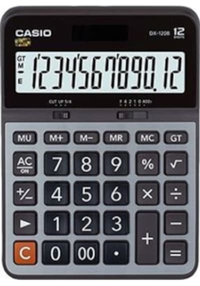Casio Dx-120B Masaüstü 12 Haneli Hesap Makinesi