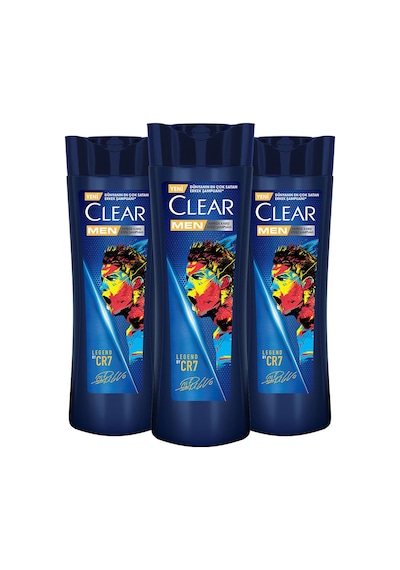 Clear Men Kepeğe Karşı Etkili Şampuan Legend By CR7 3 x 350 ML