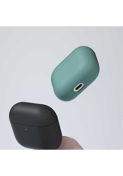 Apple Uyumlu AirPods 3 Kılıf Benks Liquid Silikon PC Kılıf ZORE-270294 Gri