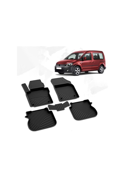 Nova Krom Vw Caddy 4d Havuzlu Paspas 2004-2019
