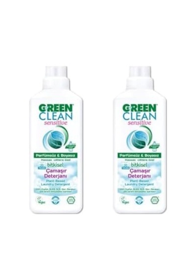 U Green Clean Green Clean Sensitive Bitkisel Çamaşır Deterjanı 1000 Ml X2 Adet