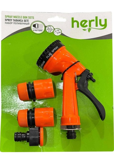 Herly Hl1201 Sulama Sprey Tabanca Seti 4 Fonksiyonlu