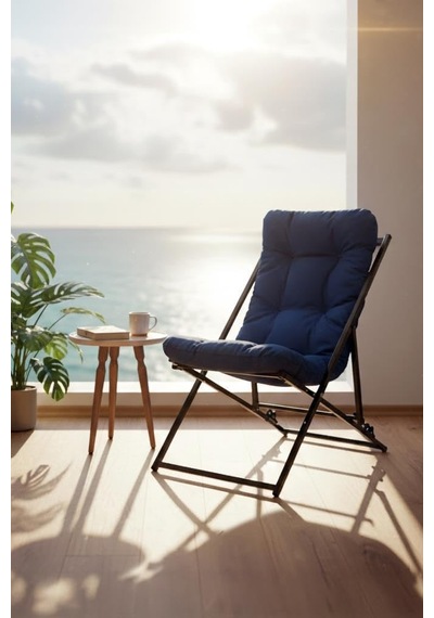 Napper Katlanabilir Mavi Şezlong - Su Geçirmez Kumaş, Metal İskelet, Balkon Ve Bahçe Sandalyesi Diğer Napper Katlanabilir Mavi Şezlong - Su Geçirmez Kumaş, Metal İskelet, Balkon Ve Bahçe Sandalyesi Diğer