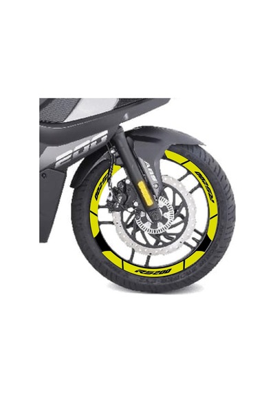 Bajaj Pulsar Rs200 Geniş Jant Sticker Etiket Modeli