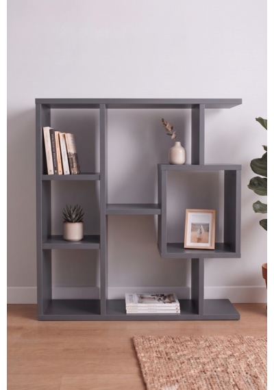 Reyo Enda Home Yegane Duvar Rafı, Duvar Kitaplığı, Dekoratif Kitaplık, Zeminde veya Duvarda Kullanıma Uygun Antrasit Reyo Enda Home Yegane Duvar Rafı, Duvar Kitaplığı, Dekoratif Kitaplık, Zeminde veya Duvarda Kullanıma Uygun Antrasit
