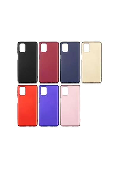 Noktaks - Galaxy Uyumlu M31s Uyumlu - Kılıf Mat Soft Premier Silikon Kapak - Gold - T14999 Gold