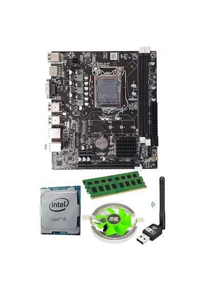 J-tech İ5 2300 8gb Ram Fan H61 Bundle Anakart Komple Set H61.8gb