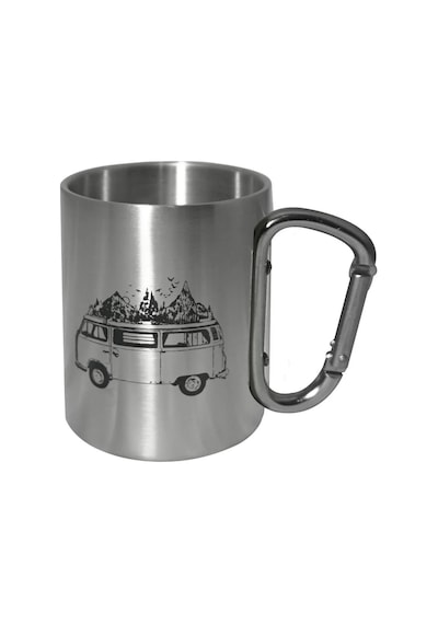 Orcamp Karabina Saplı Çelik Bardak Inox Out-1850 Gri