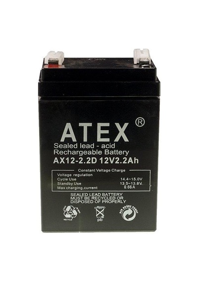 Atex 12V 2.2Ah Akü - Dik