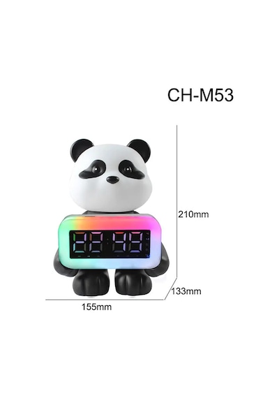 Ch-m53 Panda Tasarım Rgb Led Işıklı Kablosuz Bluetooth Hoparlör - Speaker