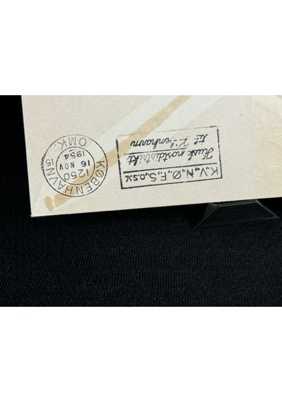 1954 Amerika'dan İskandinavya'ya İlk Uçuş İlk Gün Zarf Fdc Varış Damgalı Uçak Postası Airmail  Teşhir Ürün