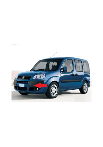 Fiat Doblo 2006 2009 Ön Tampon Çeki Demiri Kapağı Siyah 71740732