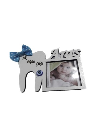 Ahşap Ilk Dişim Çıktı Resim Çerçeveli Bebek Hediyelik Magnet 10