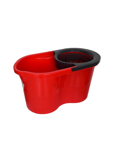 Zambak Plastik Temizlik Seti Kova+Mop+Paspas+Sap Kırmızı Renk